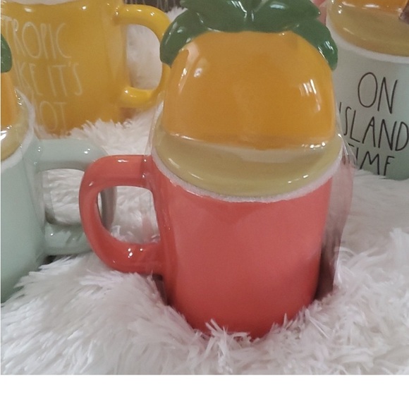 NEW Rae Dunn Mug with Topper. Tropical. Sunny Days Ahead. - Picture 2 of 4